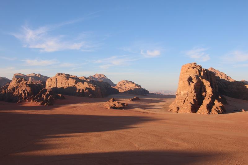 Evening light over the desert