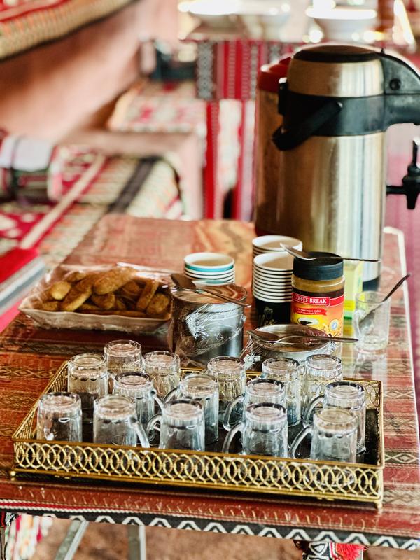 Bedouin tea and snacks